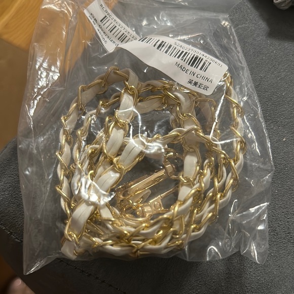unbranded Accessories - Gold and White Elegant Bag strap